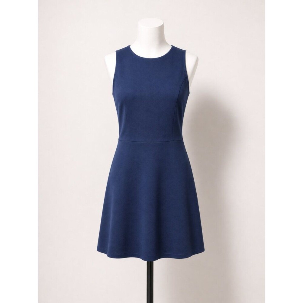 Gianni Bini Navy Fit & Flare Dress Fully Lined Size 2 EUC